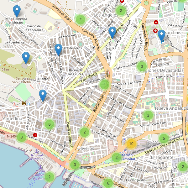 Thumbnail Mapa de aparcamientos en Almería