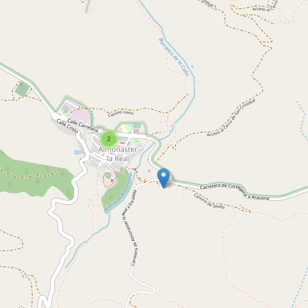 Mapa de aparcamientos en Almonaster la Real Thumbnail