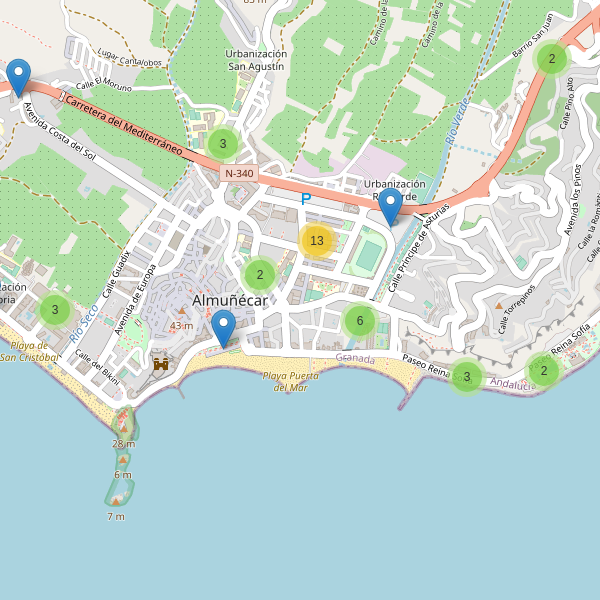Mapa de aparcamientos en Almuñécar Thumbnail