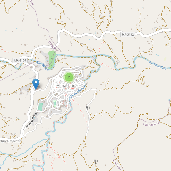 Mapa de aparcamientos en Almáchar Thumbnail