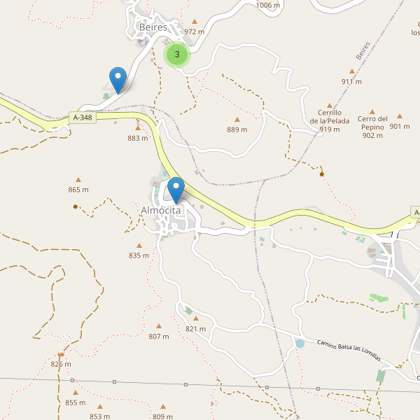 Mapa de aparcamientos en Almócita Thumbnail