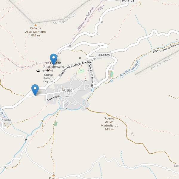 Mapa de aparcamientos en Alájar Thumbnail