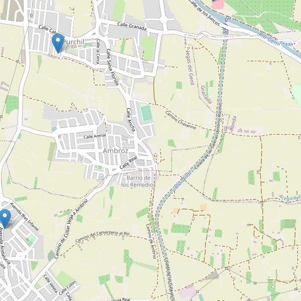 Mapa de aparcamientos en Ambroz Thumbnail