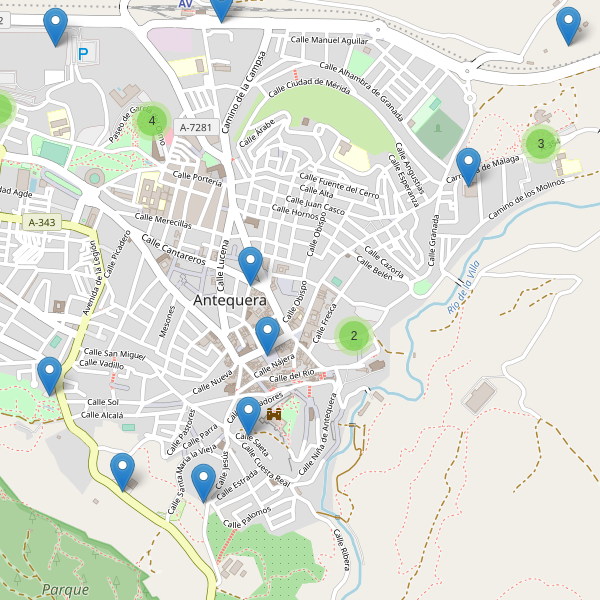 Mapa de aparcamientos en Antequera Thumbnail