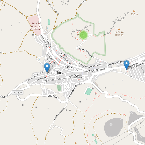 Mapa de aparcamientos en Archidona Thumbnail