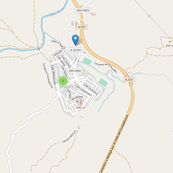 Mapa de aparcamientos en Ardales Thumbnail