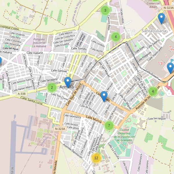 Mapa de aparcamientos en Armilla Thumbnail