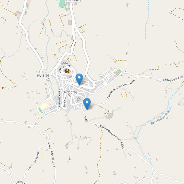 Mapa de aparcamientos en Aroche Thumbnail