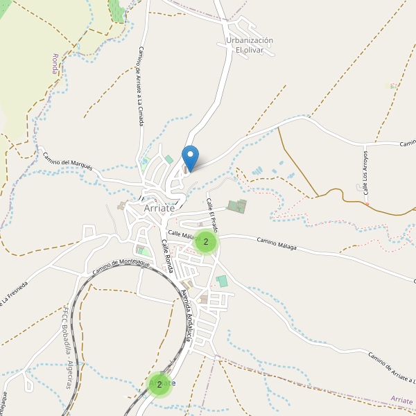 Mapa de aparcamientos en Arriate Thumbnail