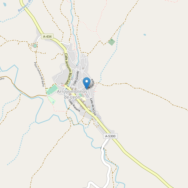 Mapa de aparcamientos en Arroyomolinos de León Thumbnail