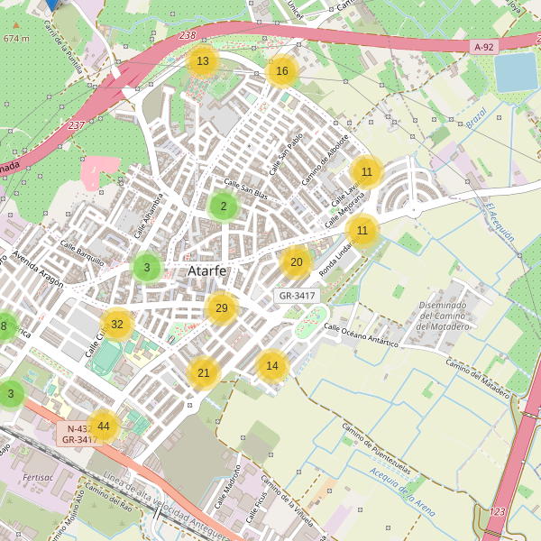Mapa de aparcamientos en Atarfe Thumbnail