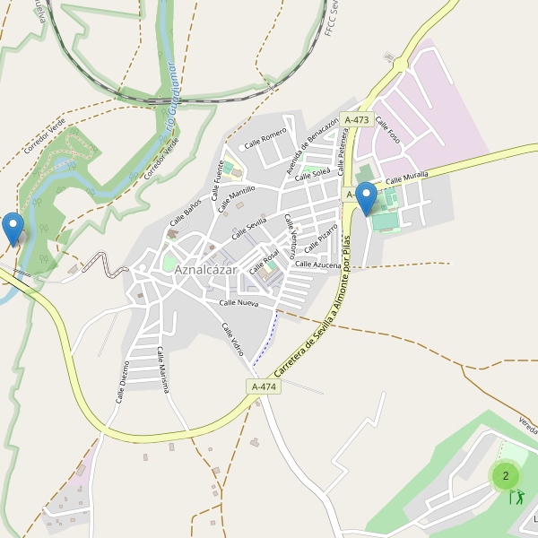 Mapa de aparcamientos en Aznalcázar Thumbnail