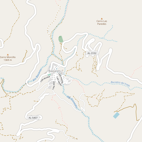 Mapa de aparcamientos en Bacares Thumbnail