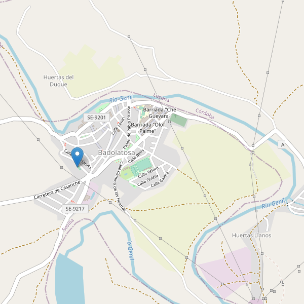 Mapa de aparcamientos en Badolatosa Thumbnail