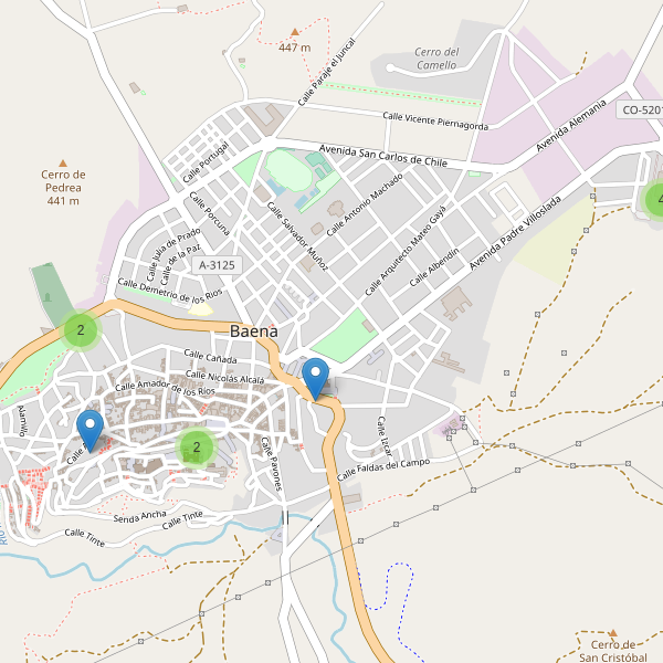 Mapa de aparcamientos en Baena Thumbnail