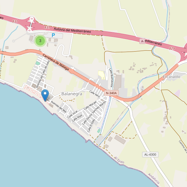 Mapa de aparcamientos en Balanegra Thumbnail