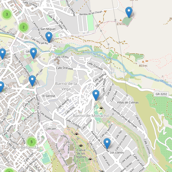 Mapa de aparcamientos en Barrio de la Vega Thumbnail