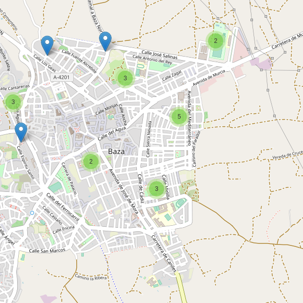 Mapa de aparcamientos en Baza Thumbnail