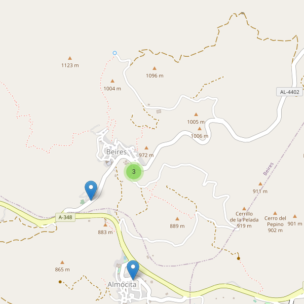 Mapa de aparcamientos en Beires Thumbnail