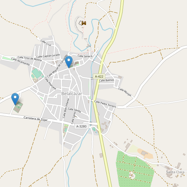 Mapa de aparcamientos en Belalcázar Thumbnail