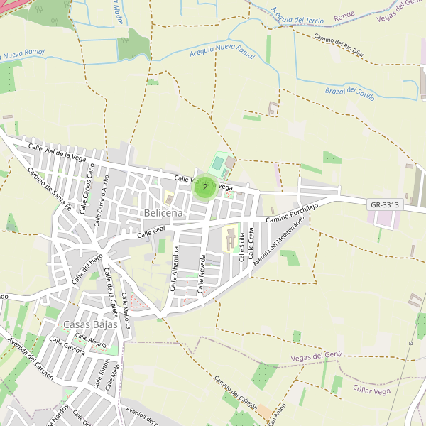 Mapa de aparcamientos en Belicena Thumbnail