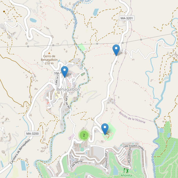 Mapa de aparcamientos en Benagalbón Thumbnail