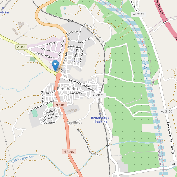 Mapa de aparcamientos en Benahadux Thumbnail