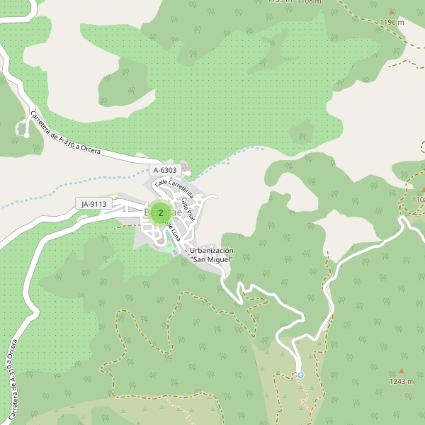 Mapa de aparcamientos en Benatae Thumbnail