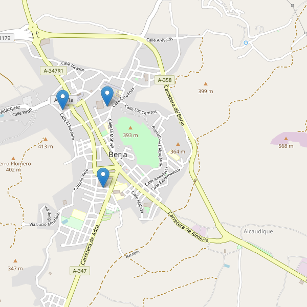 Mapa de aparcamientos en Berja Thumbnail