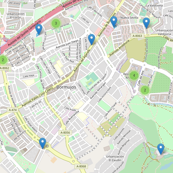 Mapa de aparcamientos en Bormujos Thumbnail