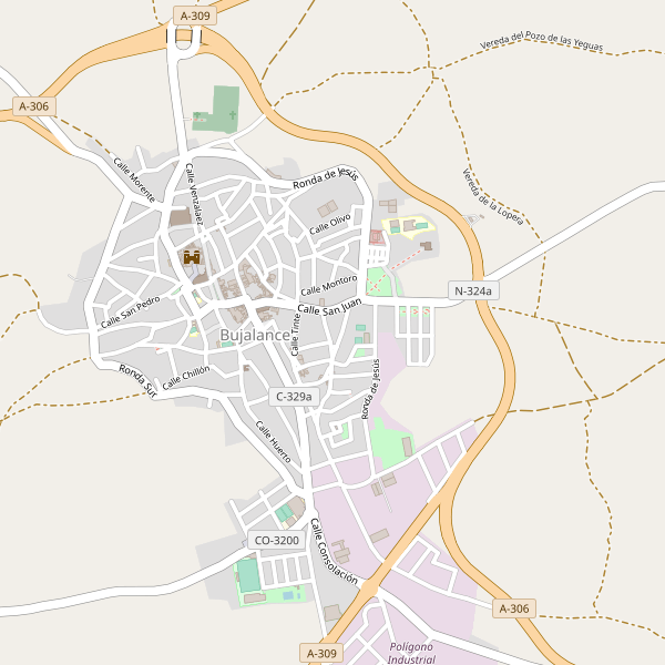 Mapa de aparcamientos en Bujalance Thumbnail