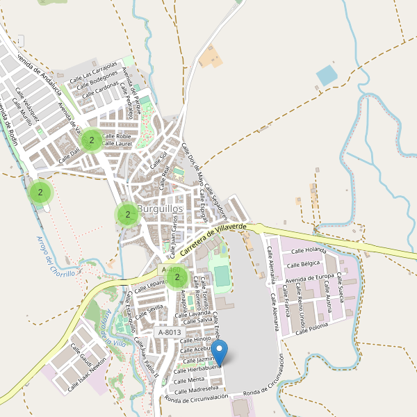 Mapa de aparcamientos en Burguillos Thumbnail