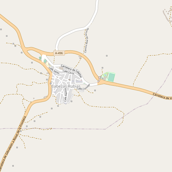 Mapa de aparcamientos en Cabezas Rubias Thumbnail