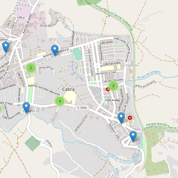 Mapa de aparcamientos en Cabra Thumbnail