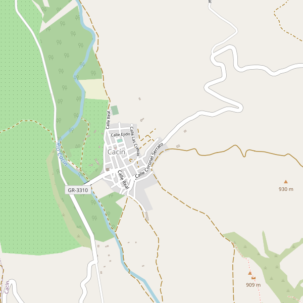 Mapa de aparcamientos en Cacín Thumbnail