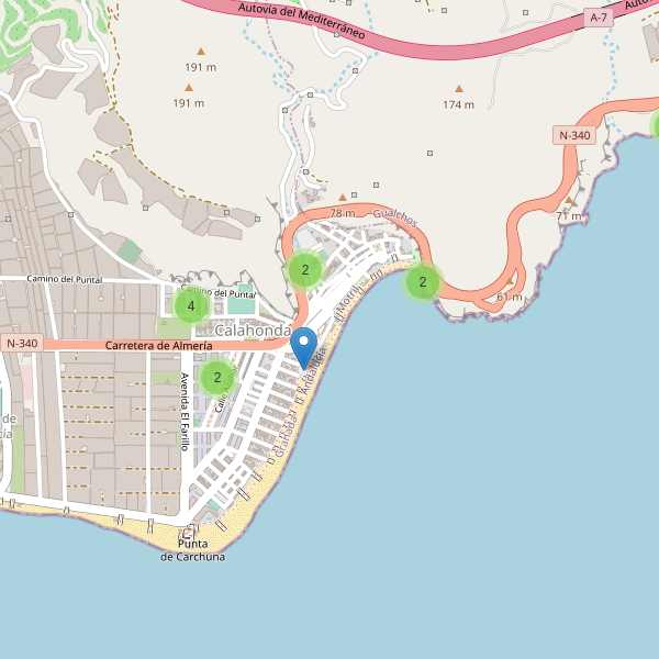 Mapa de aparcamientos en Calahonda Thumbnail
