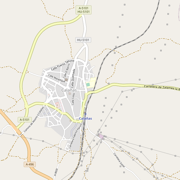 Mapa de aparcamientos en Calañas Thumbnail