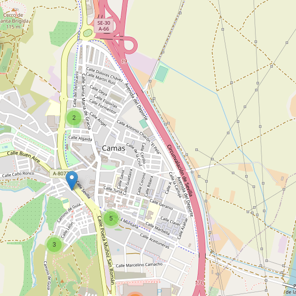 Mapa de aparcamientos en Camas Thumbnail