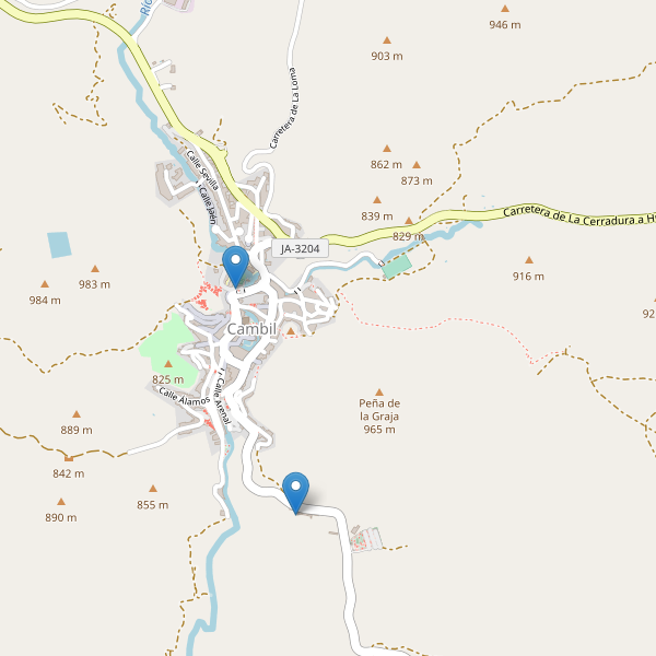 Mapa de aparcamientos en Cambil Thumbnail