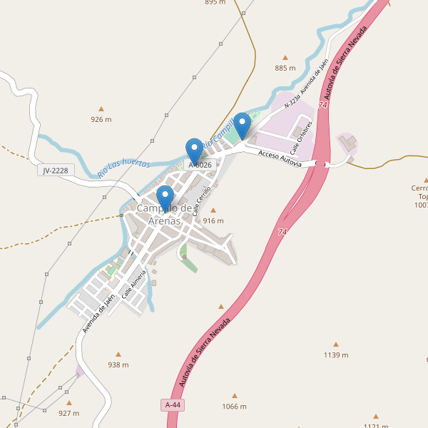 Mapa de aparcamientos en Campillo de Arenas Thumbnail