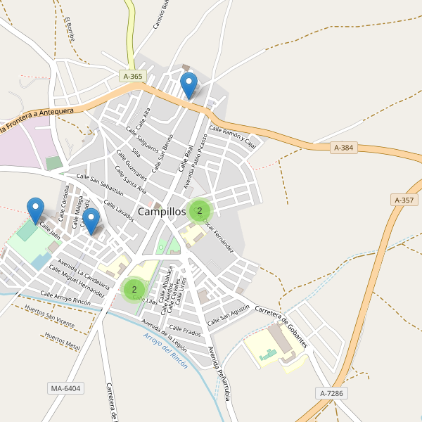 Mapa de aparcamientos en Campillos Thumbnail