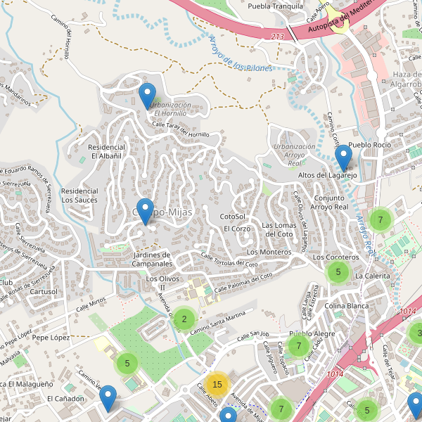 Mapa de aparcamientos en Campo-Mijas Thumbnail