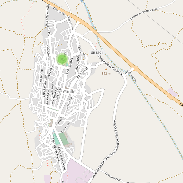 Mapa de aparcamientos en Caniles Thumbnail