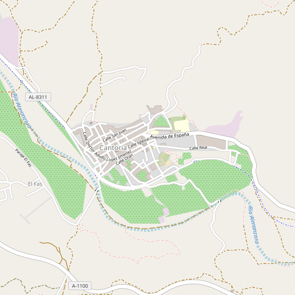 Mapa de aparcamientos en Cantoria Thumbnail