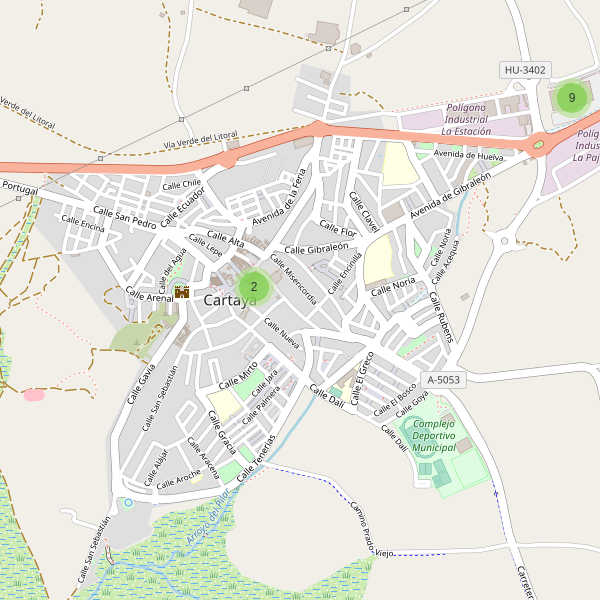 Mapa de aparcamientos en Cartaya Thumbnail