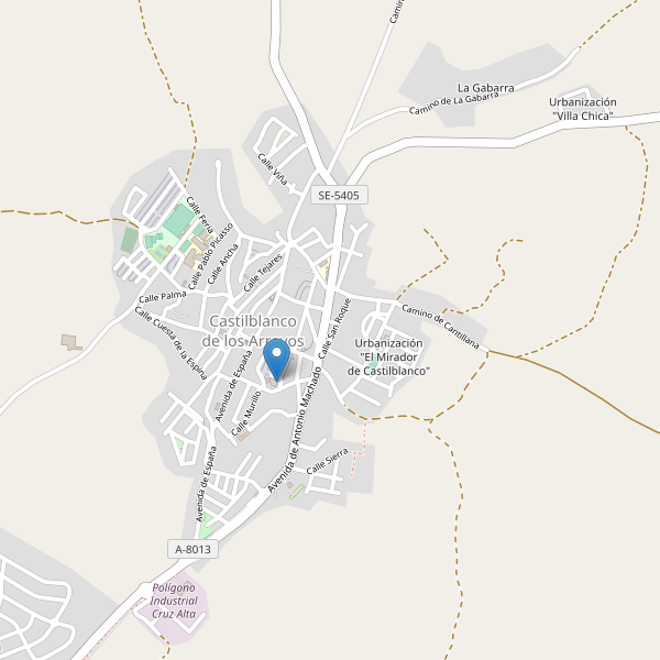 Mapa de aparcamientos en Castilblanco de los Arroyos Thumbnail