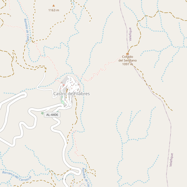 Mapa de aparcamientos en Castro de Filabres Thumbnail