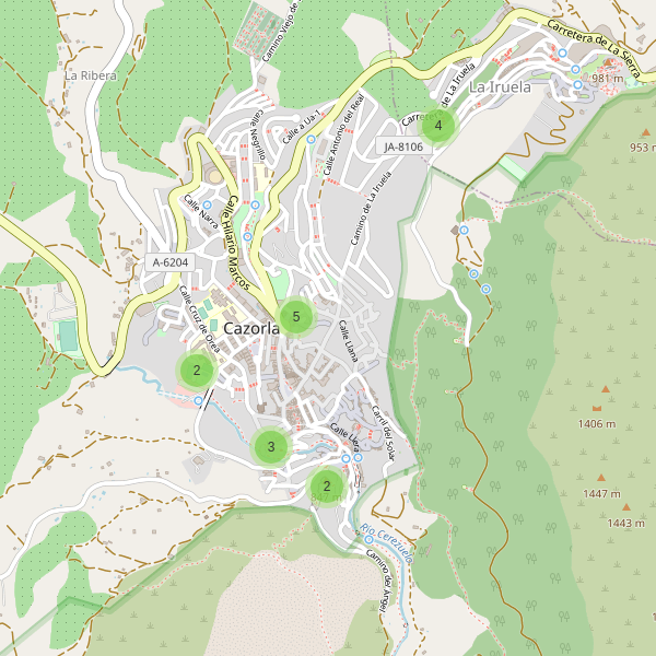 Mapa de aparcamientos en Cazorla Thumbnail