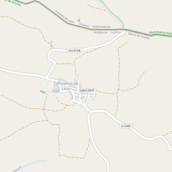 Mapa de aparcamientos en Cañaveral de León Thumbnail