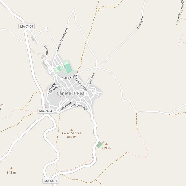 Mapa de aparcamientos en Cañete la Real Thumbnail